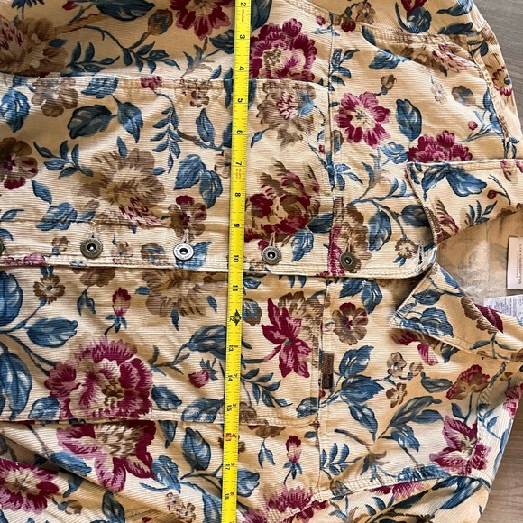 Vintage Lizwear Jeans Floral Corduroy Jacket by Liz Claiborne - Picture 13 of 15